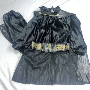 Vintage Zorro Halloween Costume Boys Size 7-10 Cosplay Pretend Play Disguise